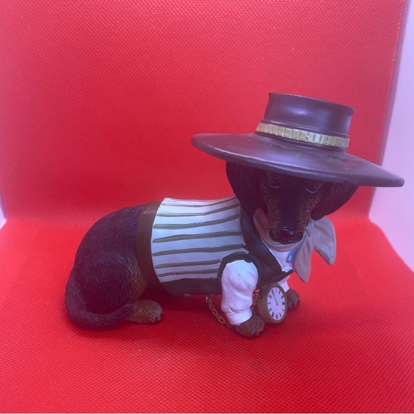 Spurs 'N Fur, Cowboy Dog Figurine Dachshund Clever Maverick Western Hamilton - Picture 6 of 13